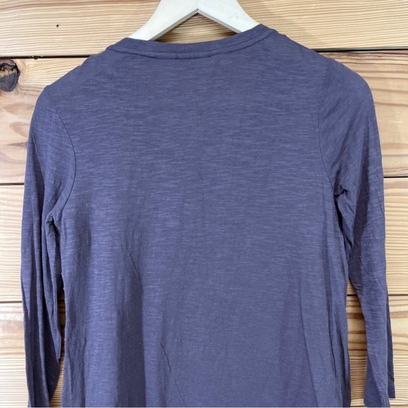 LOGO Lori Goldstein Shirt XXS A279027 Purple Swing Gray Embroidered 3/4 Sleeve - Picture 9 of 11